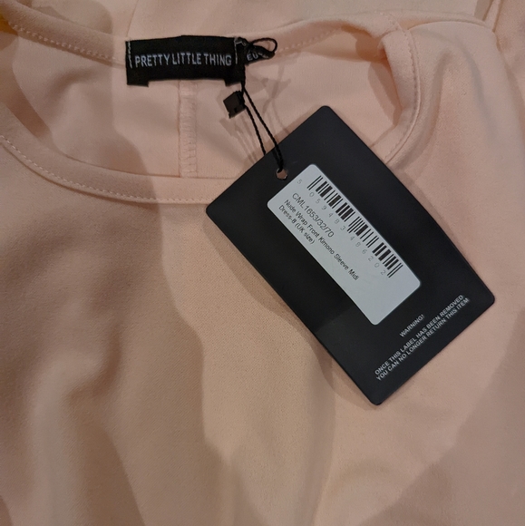 NWT PLT Nude Wrap Front Belted Kimono Sleeve Tulip Pencil Skirt Midi Dress Sz 4 - Picture 8 of 10